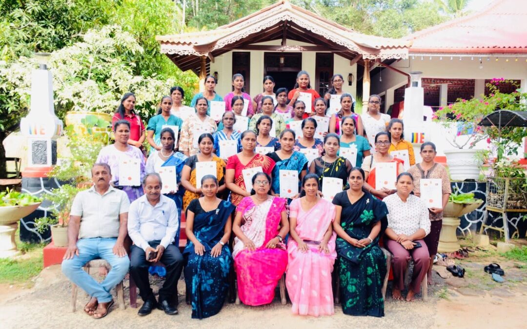 The certificate awarding ceremony for the Habaraduwa Batik training program, aimed at encouraging entrepreneurs, was successfully concluded